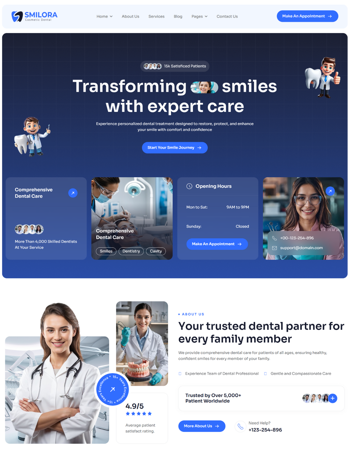 Smilora - Cosmetic Dental Clinic Website